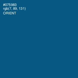 #075983 - Orient Color Image