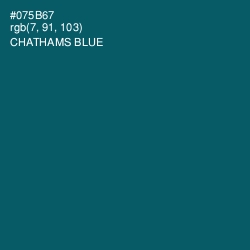 #075B67 - Chathams Blue Color Image