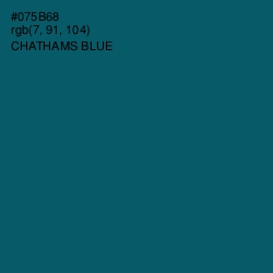 #075B68 - Chathams Blue Color Image