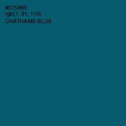 #075B6E - Chathams Blue Color Image