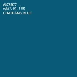 #075B77 - Chathams Blue Color Image