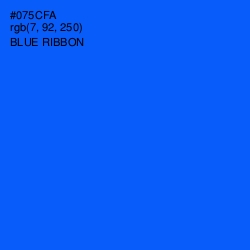 #075CFA - Blue Ribbon Color Image