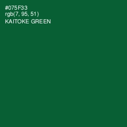 #075F33 - Kaitoke Green Color Image