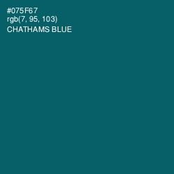 #075F67 - Chathams Blue Color Image