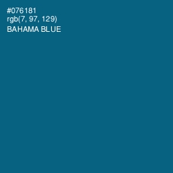 #076181 - Bahama Blue Color Image