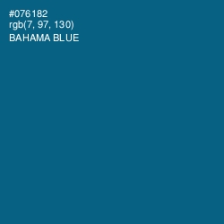 #076182 - Bahama Blue Color Image