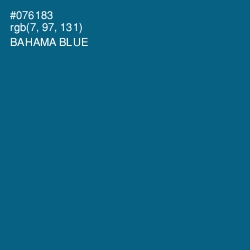 #076183 - Bahama Blue Color Image