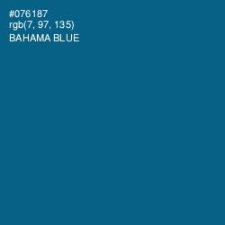 #076187 - Bahama Blue Color Image