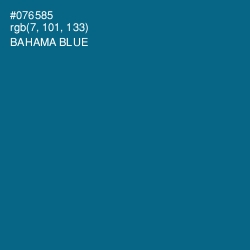 #076585 - Bahama Blue Color Image