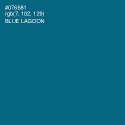 #076681 - Blue Lagoon Color Image