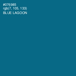 #076985 - Blue Lagoon Color Image