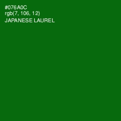 #076A0C - Japanese Laurel Color Image