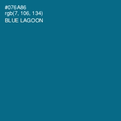 #076A86 - Blue Lagoon Color Image