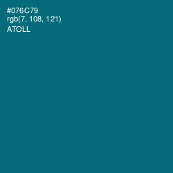 #076C79 - Atoll Color Image