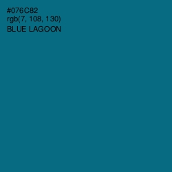 #076C82 - Blue Lagoon Color Image