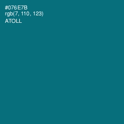 #076E7B - Atoll Color Image