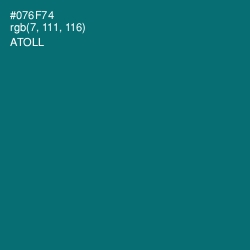 #076F74 - Atoll Color Image