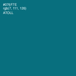 #076F7E - Atoll Color Image