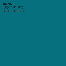 #07707E - Surfie Green Color Image