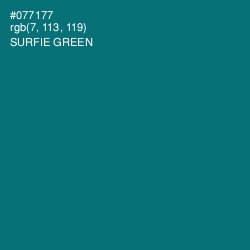 #077177 - Surfie Green Color Image