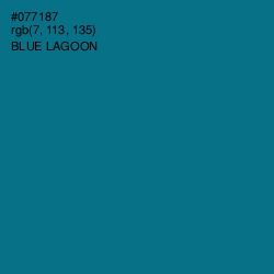 #077187 - Blue Lagoon Color Image