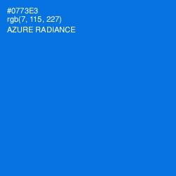 #0773E3 - Azure Radiance Color Image