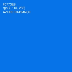 #0773E8 - Azure Radiance Color Image