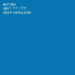 #0775B1 - Deep Cerulean Color Image