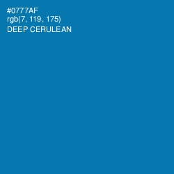 #0777AF - Deep Cerulean Color Image