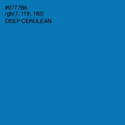 #0777B6 - Deep Cerulean Color Image