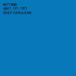 #0779BB - Deep Cerulean Color Image