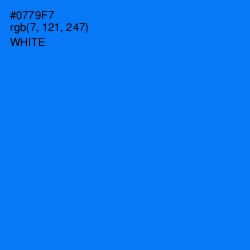 #0779F7 - Azure Radiance Color Image