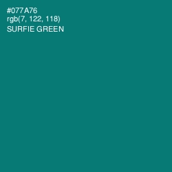 #077A76 - Surfie Green Color Image