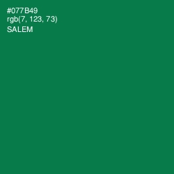 #077B49 - Salem Color Image