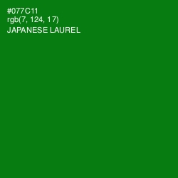#077C11 - Japanese Laurel Color Image