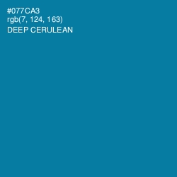 #077CA3 - Deep Cerulean Color Image