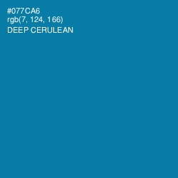 #077CA6 - Deep Cerulean Color Image
