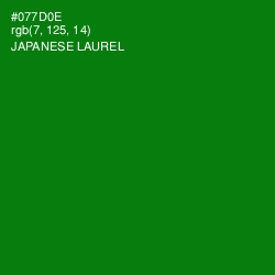 #077D0E - Japanese Laurel Color Image