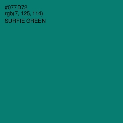 #077D72 - Surfie Green Color Image