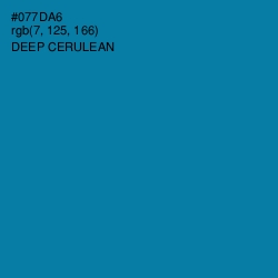 #077DA6 - Deep Cerulean Color Image