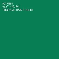 #077E54 - Tropical Rain Forest Color Image