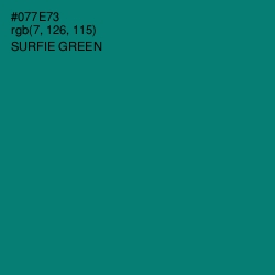 #077E73 - Surfie Green Color Image