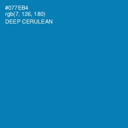 #077EB4 - Deep Cerulean Color Image