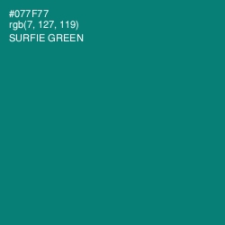 #077F77 - Surfie Green Color Image