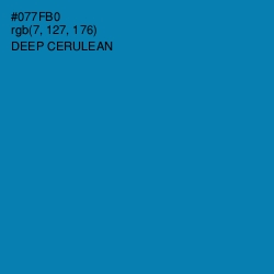 #077FB0 - Deep Cerulean Color Image