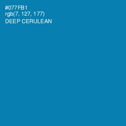 #077FB1 - Deep Cerulean Color Image