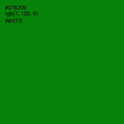 #078209 - Forest Green Color Image