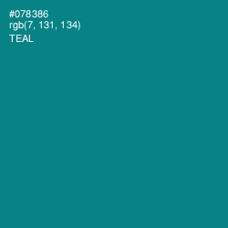 #078386 - Teal Color Image