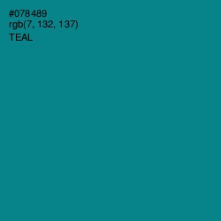 #078489 - Teal Color Image