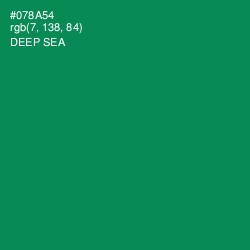#078A54 - Deep Sea Color Image